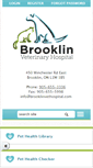 Mobile Screenshot of brooklinvethospital.com